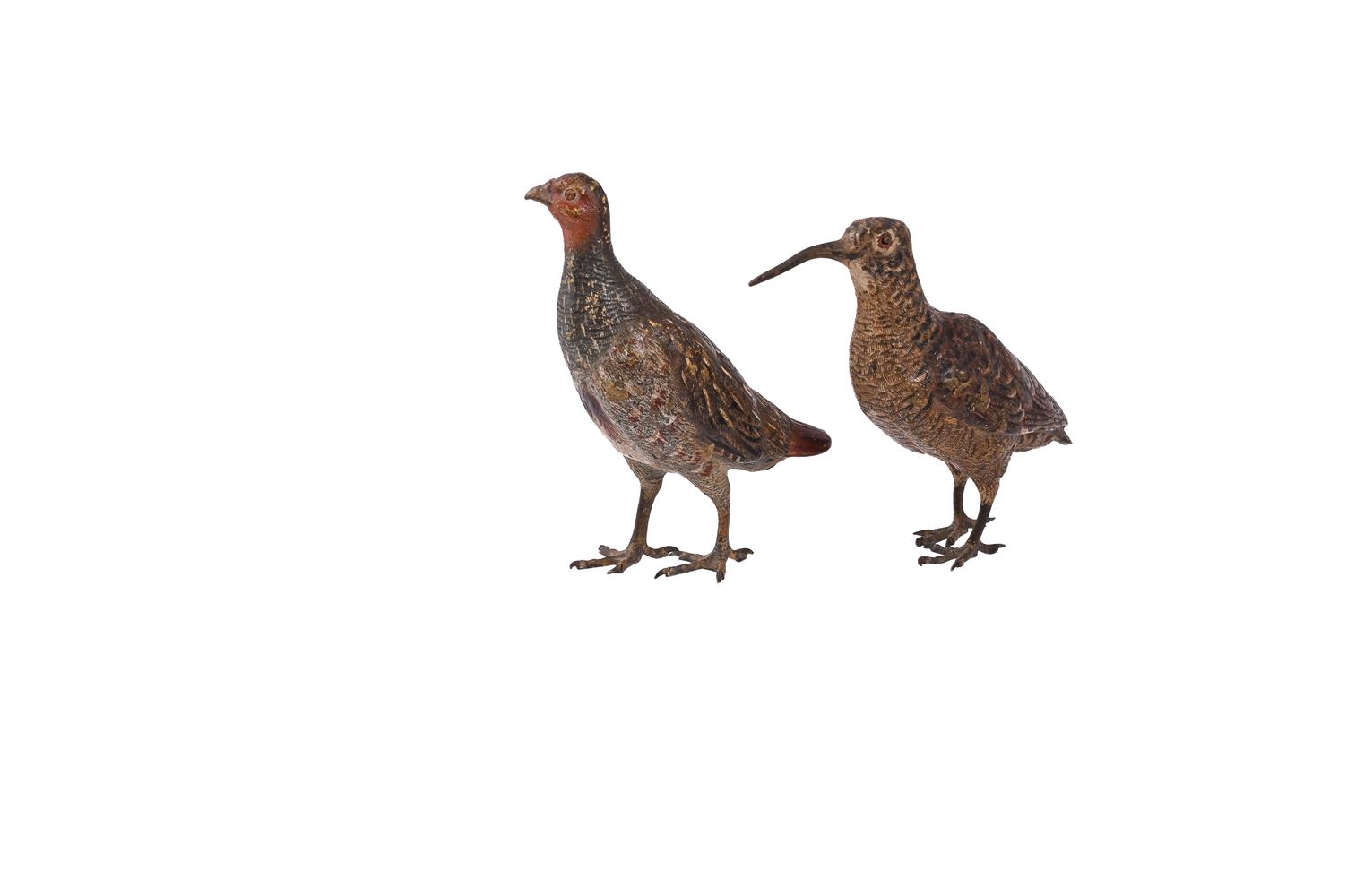 TWO AUSTRIAN COLD PAINTED BRONZE MODELS OF GAME BIRDS - Image 2 of 2