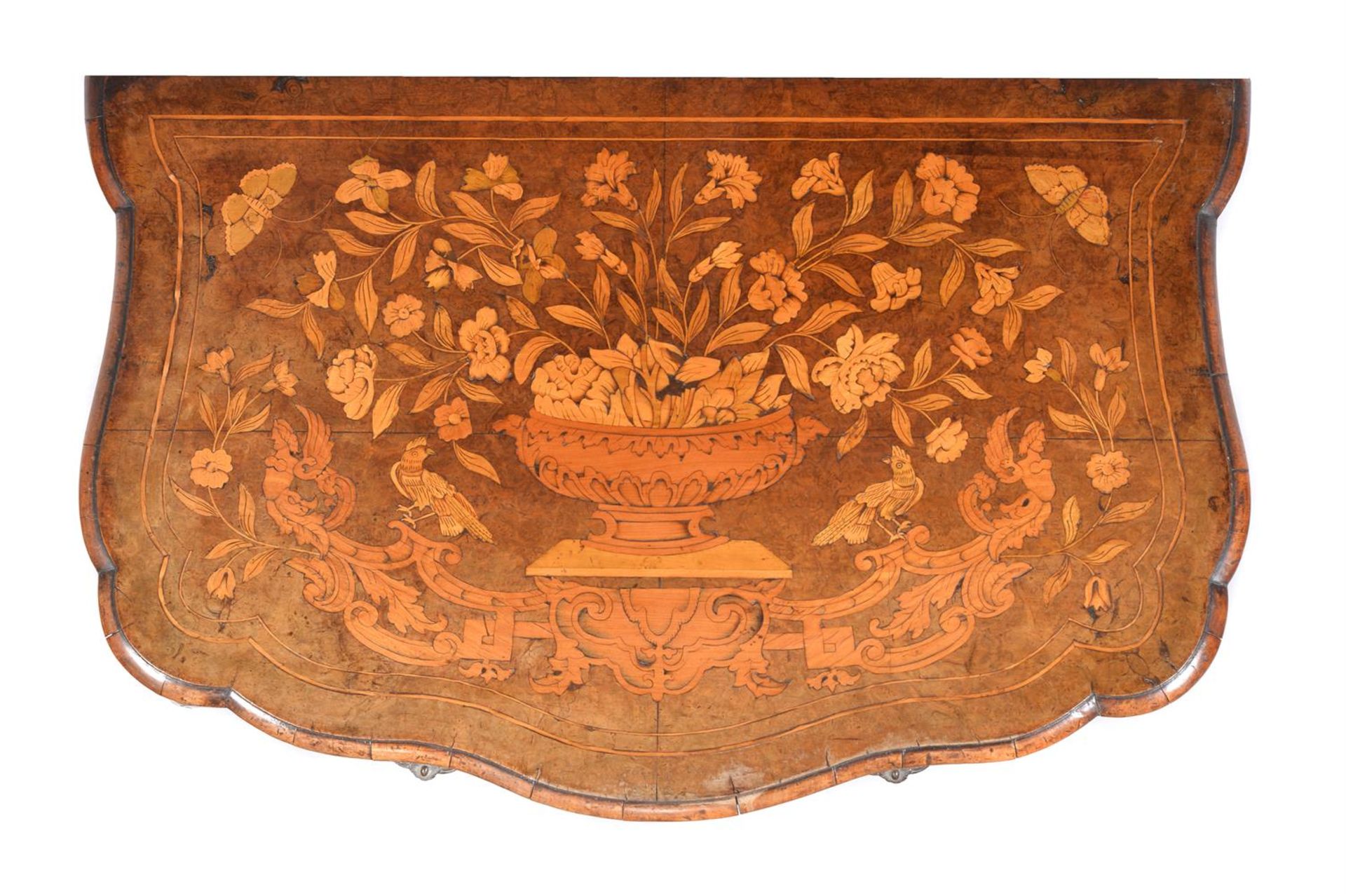 A DUTCH BURR WALNUT AND MARQUETRY SIDE TABLE - Image 3 of 3