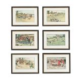 CECIL ALDIN (BRITISH 1870-1935), THE FALLOWFIELD HUNT, SET OF SIX