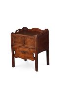 A GEORGE III MAHOGANY BEDSIDE COMMODE, IN THE MANNER OF THOMAS CHIPPENDALE