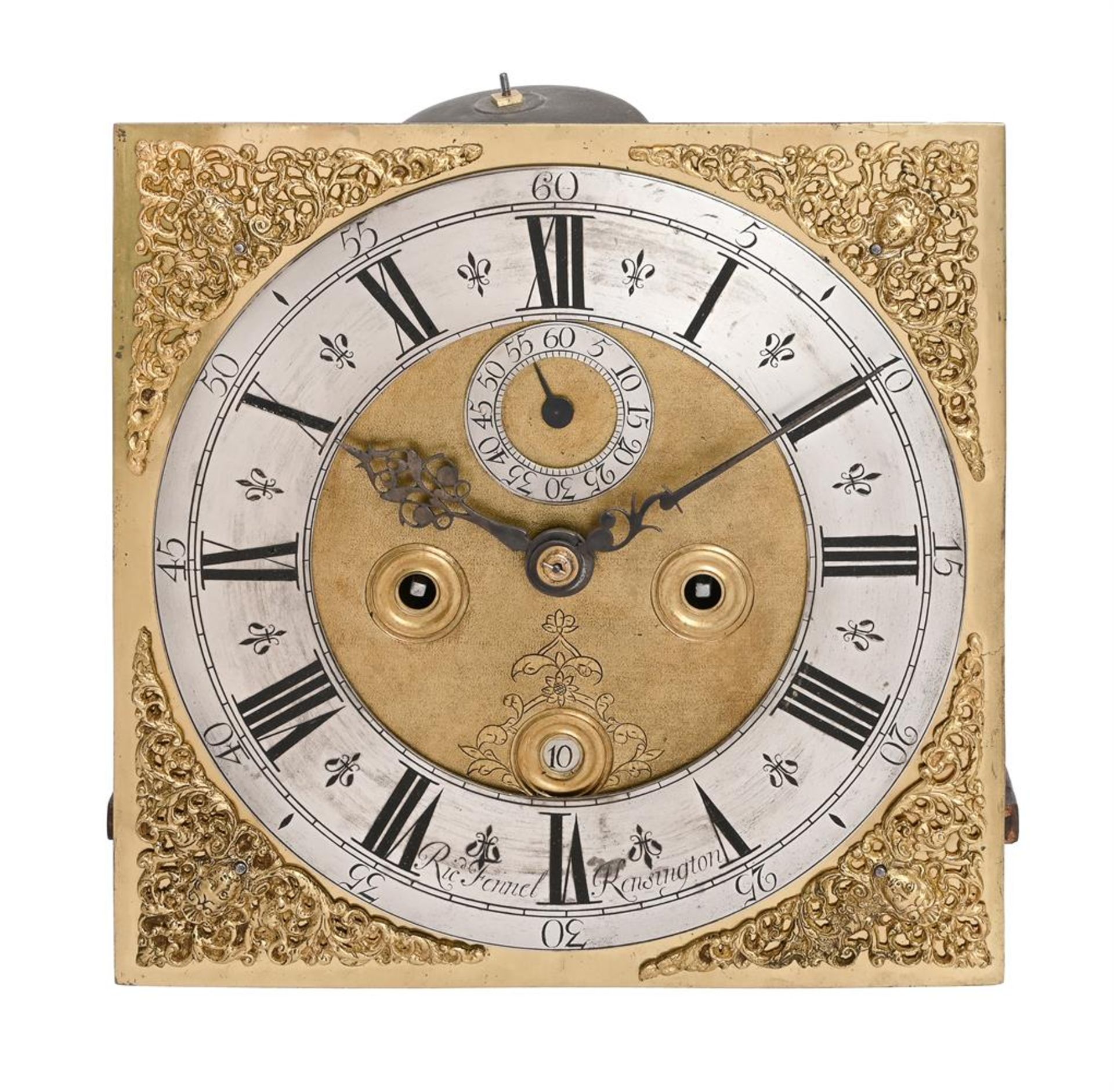 A WALNUT EIGHT-DAY LONGCASE CLOCK WITH AN ELEVEN-INCH DIAL - Image 2 of 4