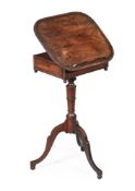 A GEORGE III MAHOGANY TELESCOPIC READING STAND OR TABLE
