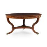 A MAHOGANY AND GILT METAL MOUNTED CENTRE TABLEPOSSIBLY FRENCH