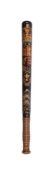 A VICTORIAN PAINTED WOOD TRUNCHEON FOR THE HUNDRED OF WHALESBONEDATED 1841painted and gilt with cr