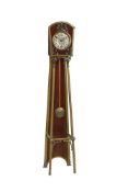 A MAHOGANY AND BRASS MOUNTED LONGCASE TIMEPIECE IN LIBERTY STYLE163cm high
