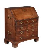 A GEORGE III MAHOGANY BUREAU