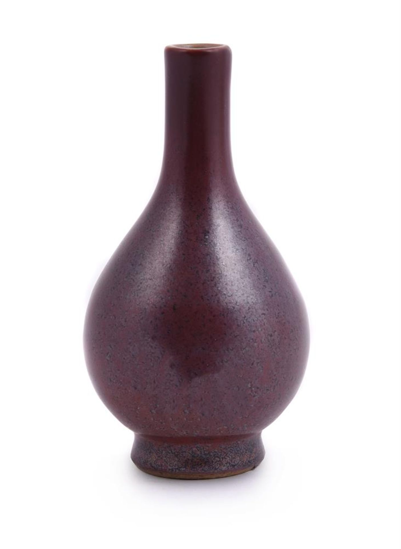 A small Chinese 'iron-rust' glazed bottle vase - Image 2 of 5