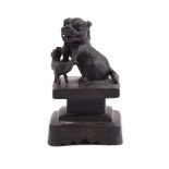 A Chinese bronze Buddhistic Lion