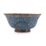 A Chinese cloisonné bowl