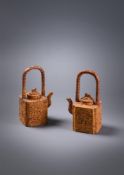 Two rare Chinese Realgar wine pots