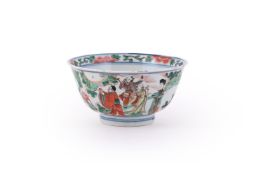 A Chinese Wucai 'Eight Immortals' bowl