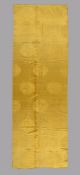 A Chinese bolt of Imperial yellow silk