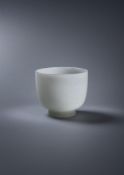 A Chinese white jade cup