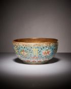 A Chinese cloisonné 'Sanskrit' bowl