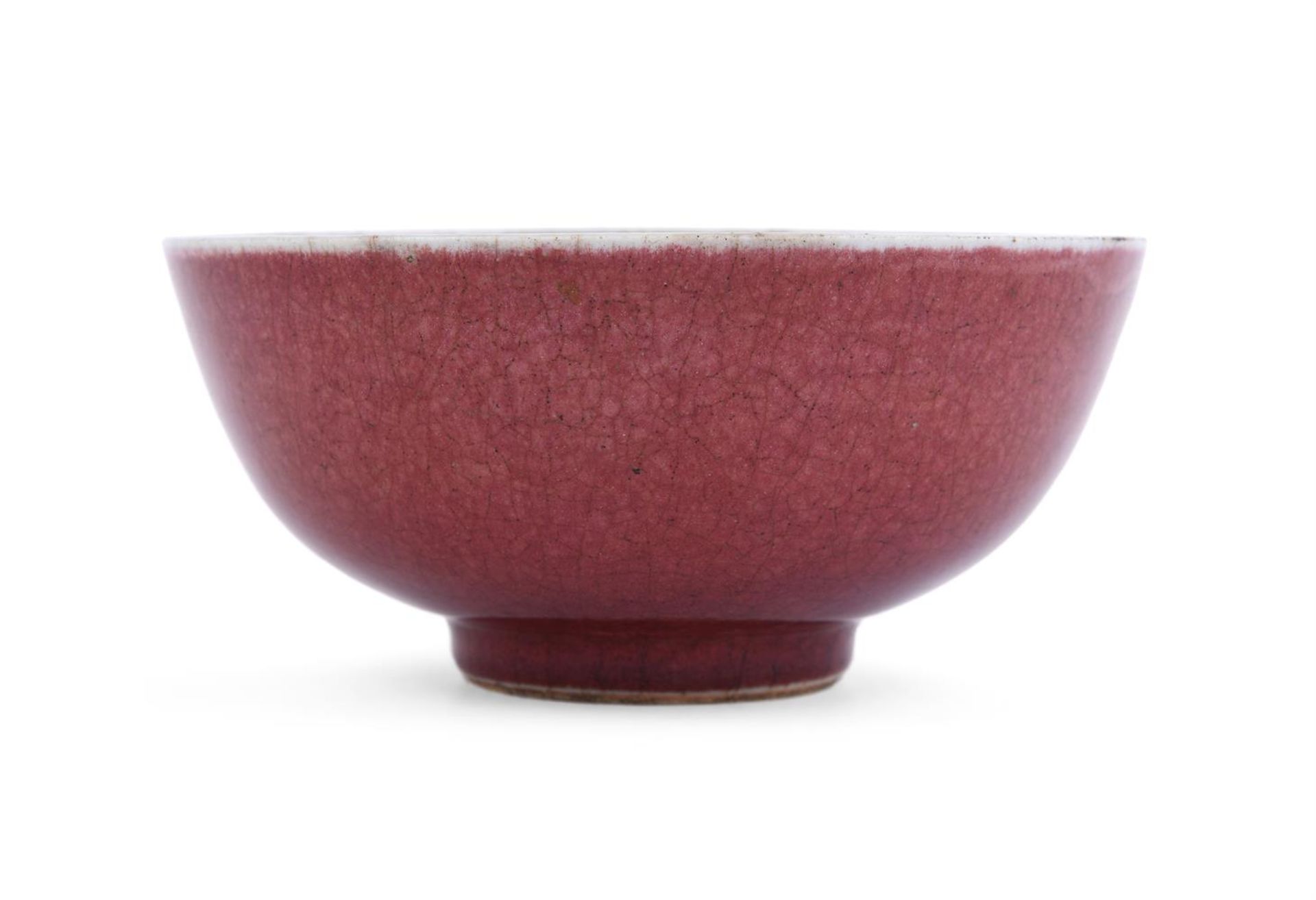 A Chinese Lanyao red monochrome bowl - Bild 3 aus 9