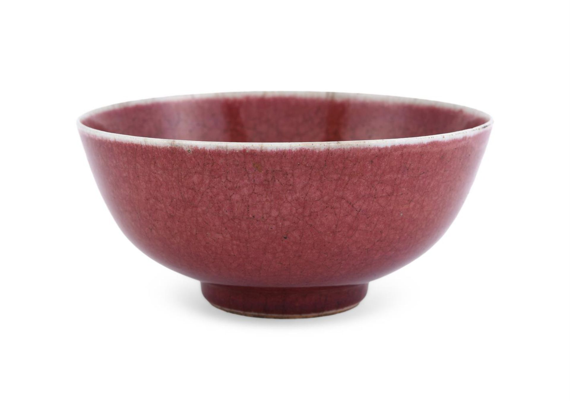 A Chinese Lanyao red monochrome bowl - Bild 2 aus 9