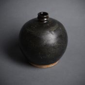 A Chinese black glazed 'Oil spots' jar