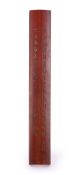 A Chinese inscribed bamboo wrist rest