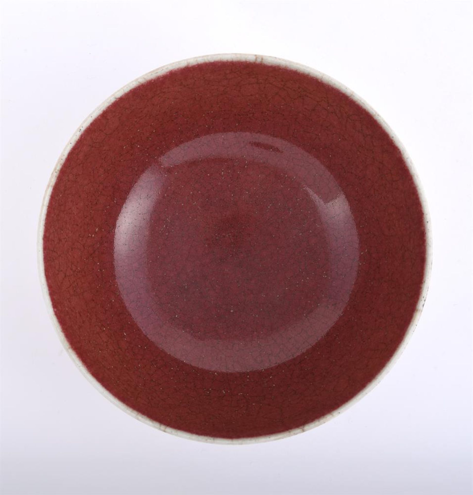 A Chinese Lanyao red monochrome bowl - Bild 4 aus 9