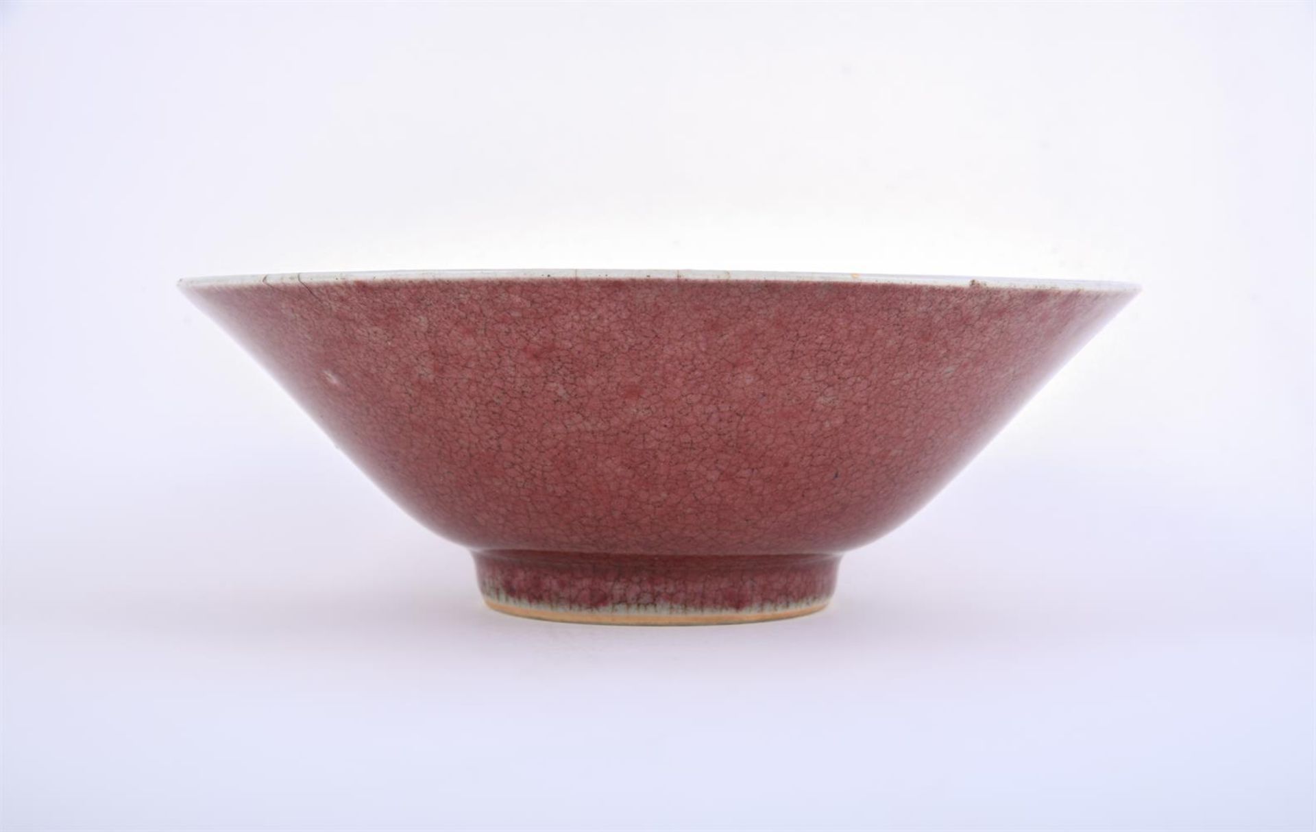 A Chinese lanyao red glazed bowl - Image 2 of 6
