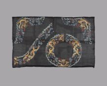 An attractive set of Chinese uncut edgings for a Mandarin dragon robe