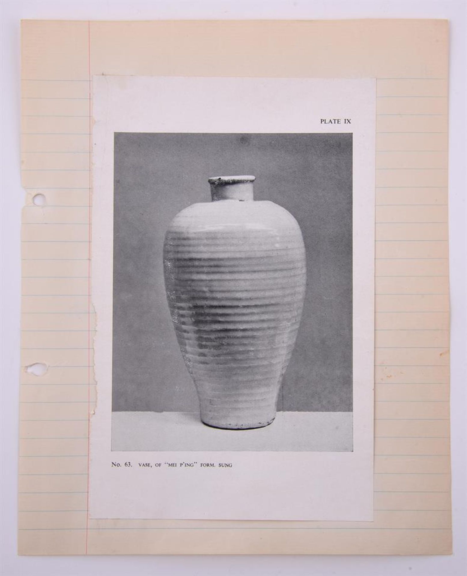 A Chinese pale celadon ribbed vase - Image 6 of 13