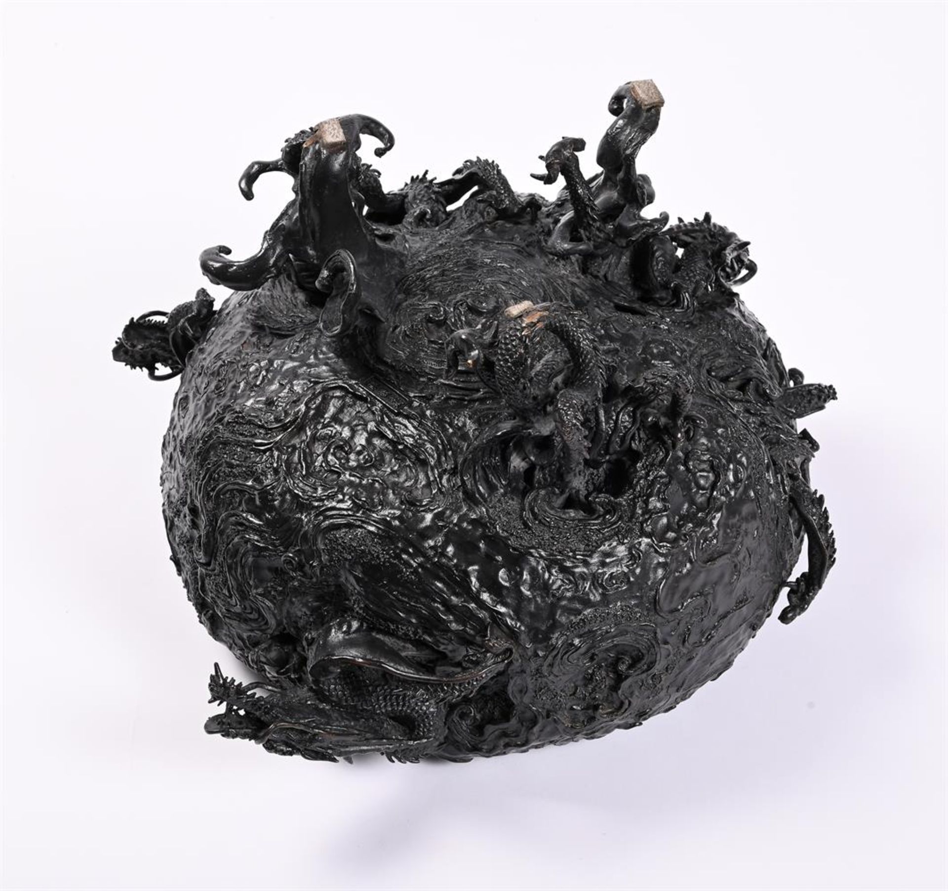SUZUKI MASAYOSHI: A Large Japanese Bronze Koro - Bild 13 aus 14