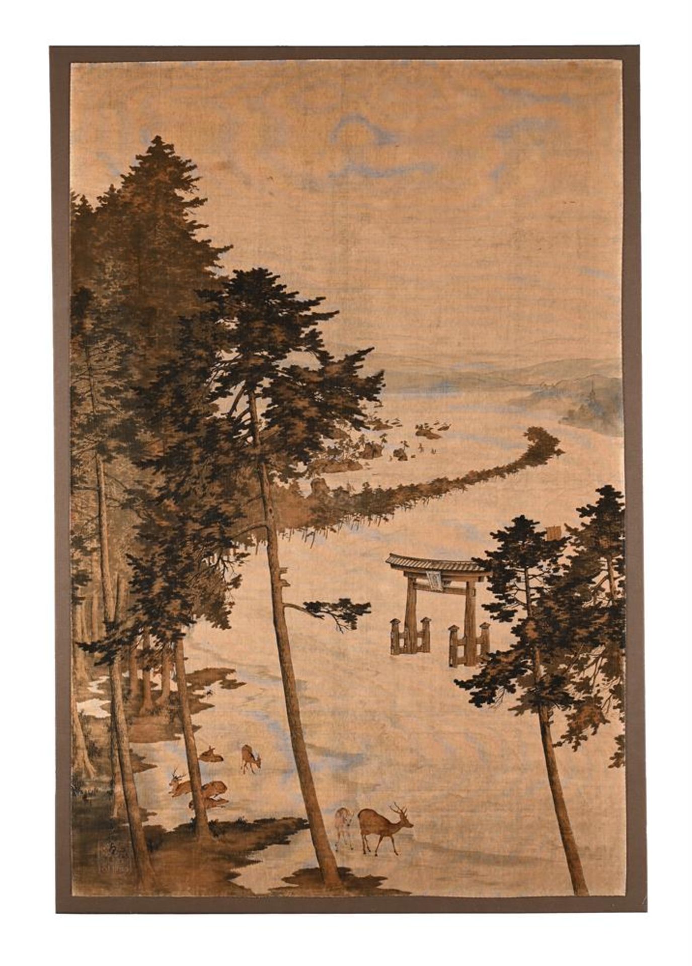 A large Japanese Yuzen embroidered Panel - Bild 2 aus 6