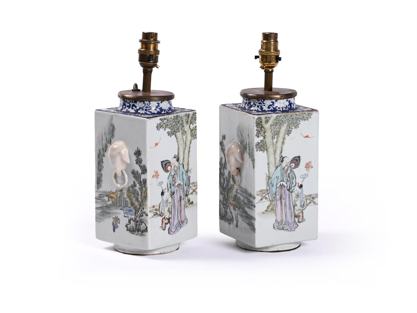 An attractive pair of Chinese Qianjiang style vases - Image 2 of 5