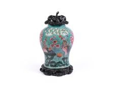 A Chinese Famille Rose vase