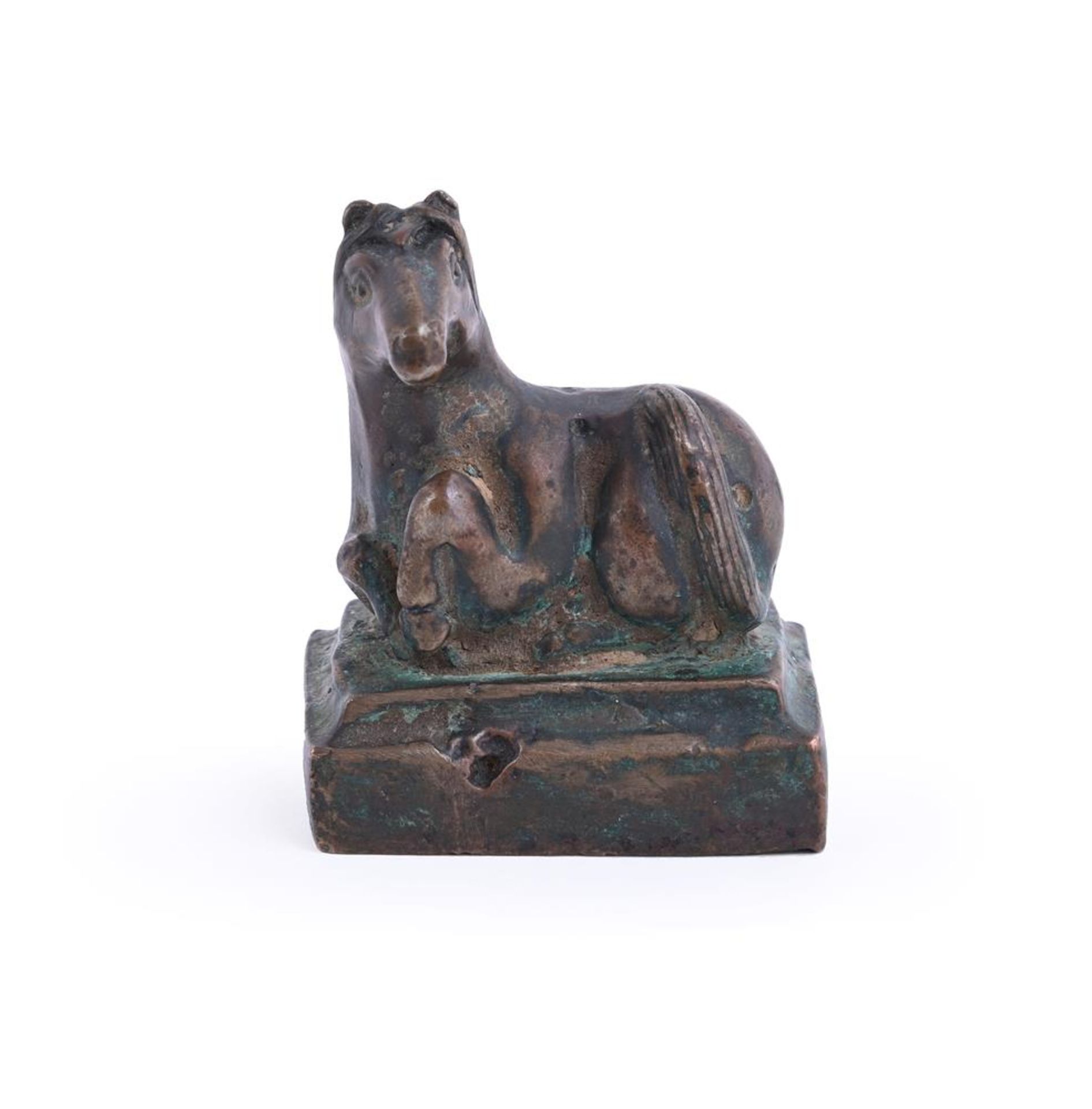 A Chinese bronze seal in the form of a horse - Image 3 of 4