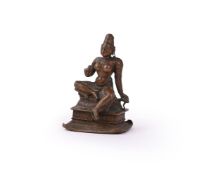 A small bronze figure of Parvati