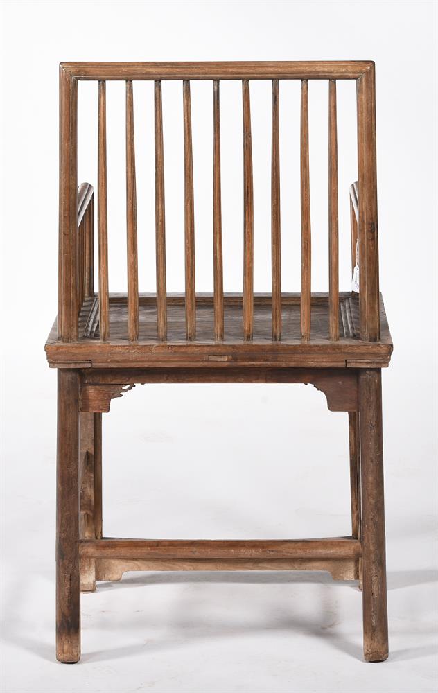 A pair of Chinese hardwood armchairs - Image 4 of 4