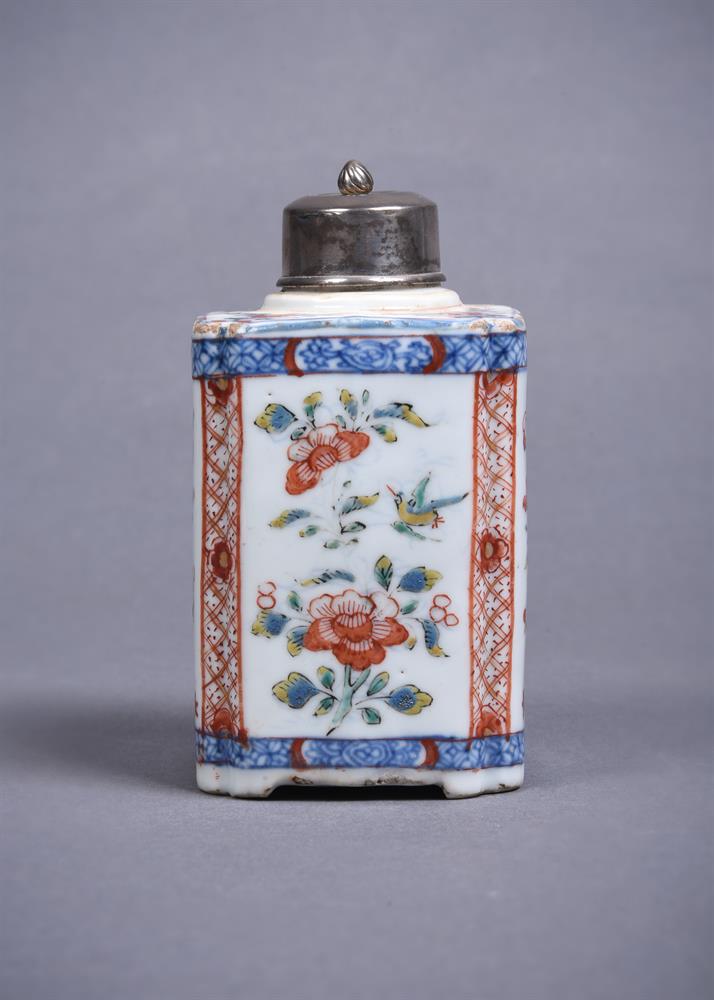 A Chinese Dutch decorated tea caddy - Image 5 of 6