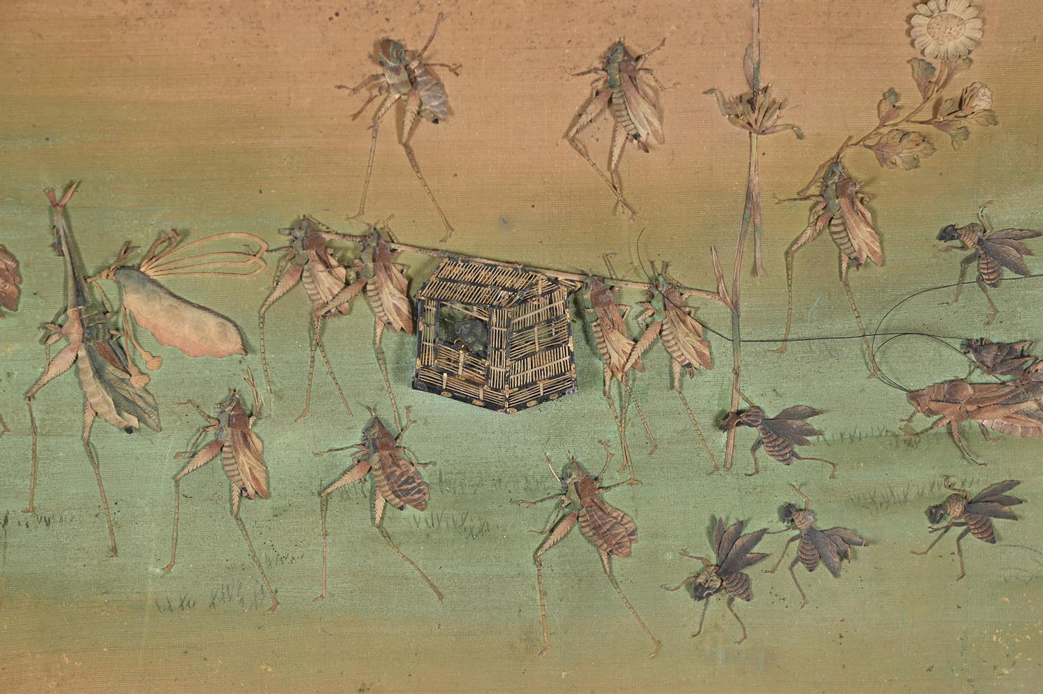 An amusing Japanese padded-silk panel - Image 2 of 4