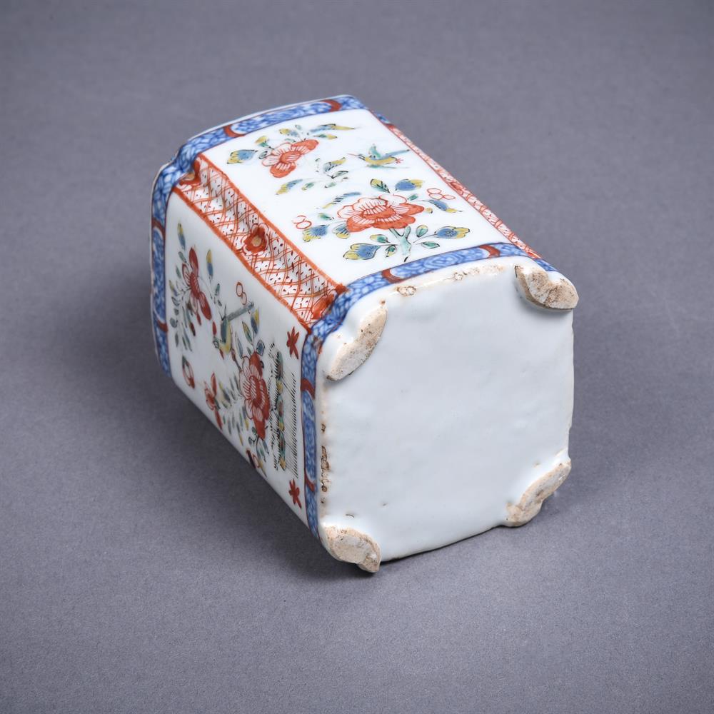 A Chinese Dutch decorated tea caddy - Image 6 of 6