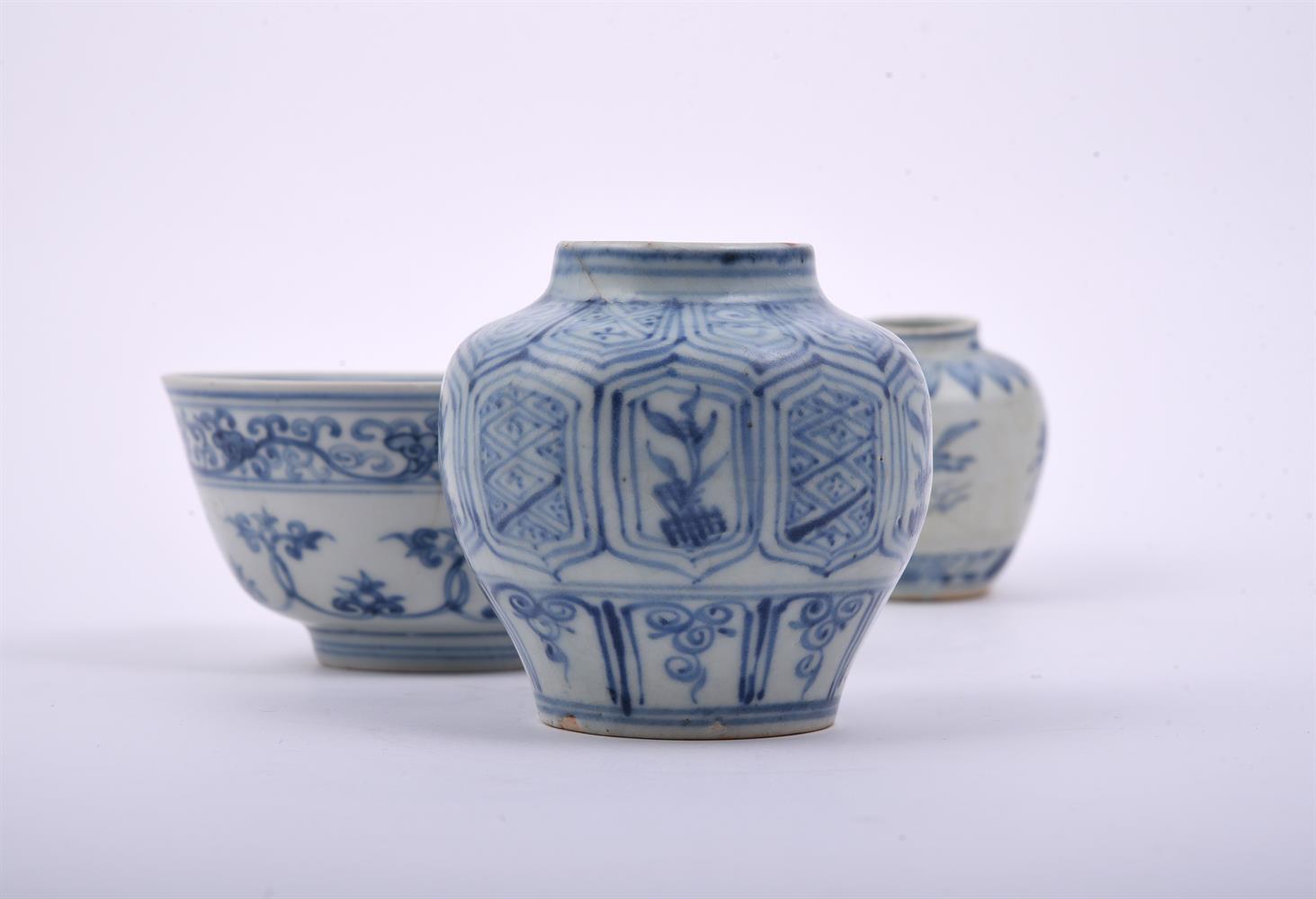 Two Chinese blue and white vases - Image 3 of 4