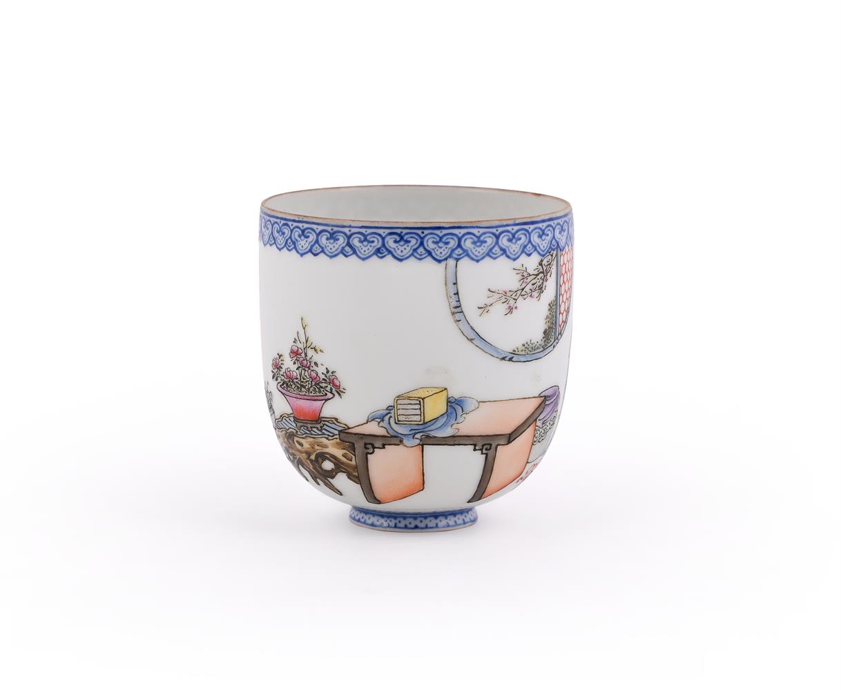 A Chinese Famille Rose tea cup - Image 2 of 3