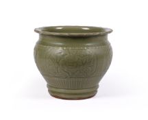 A Chinese longquan celadon planter