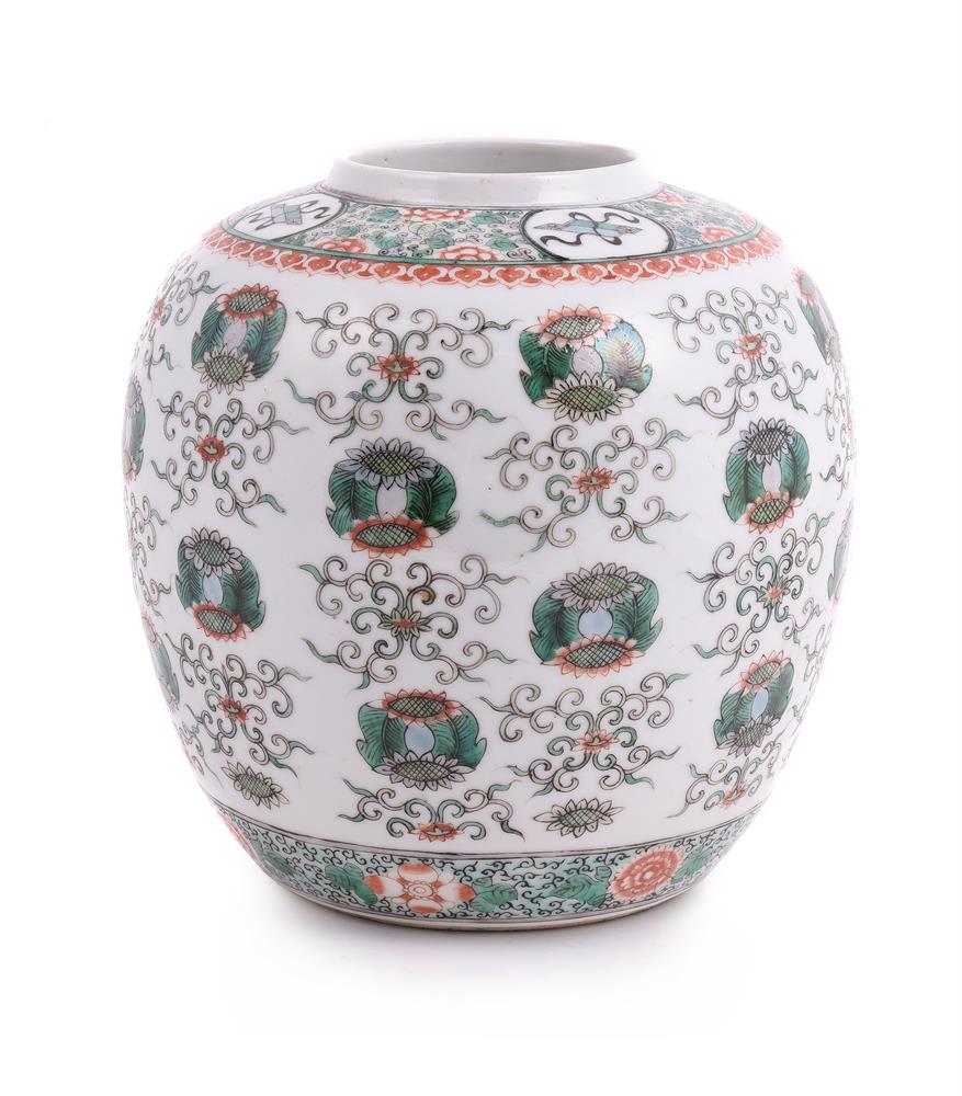 A Chinese Famille Verte jar - Image 2 of 4