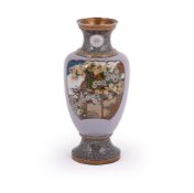 KAWAGUCHI BUNZAEMON: A Japanese Cloisonné Enamel Presentation Vase