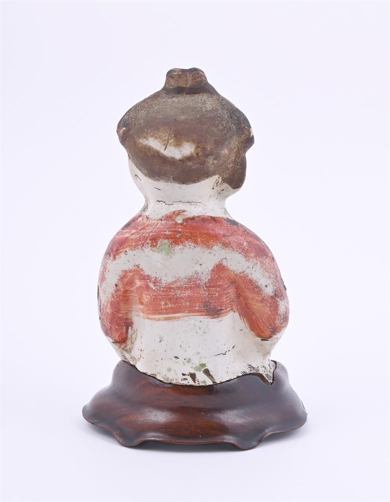 A Chinese cizhou painted figure of a boy - Image 3 of 4