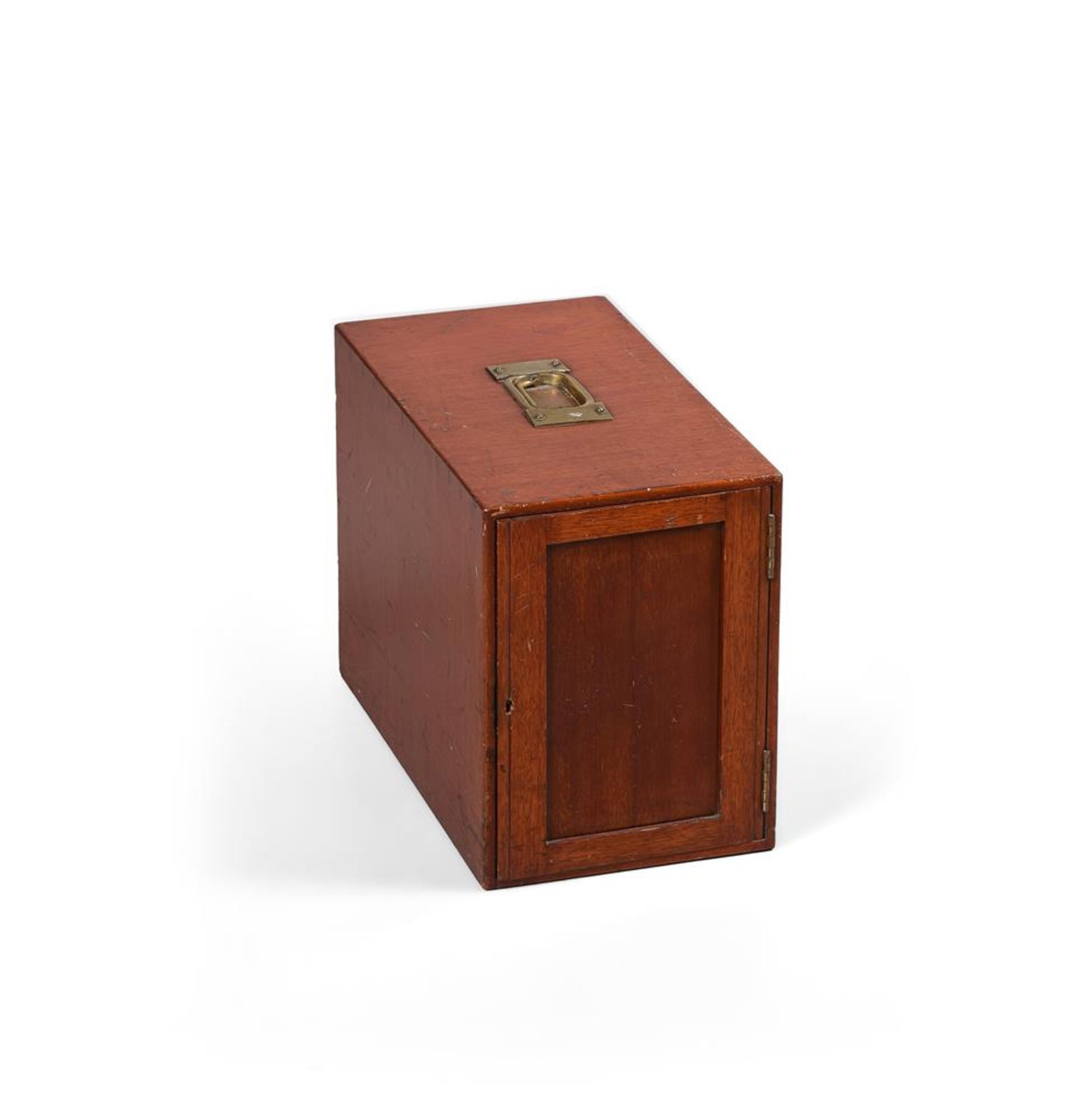 A Victorian mahogany 'Tsuba' or collector's cabinet