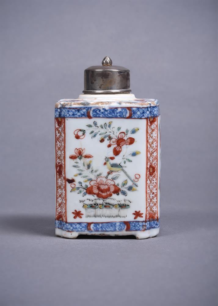 A Chinese Dutch decorated tea caddy - Image 4 of 6