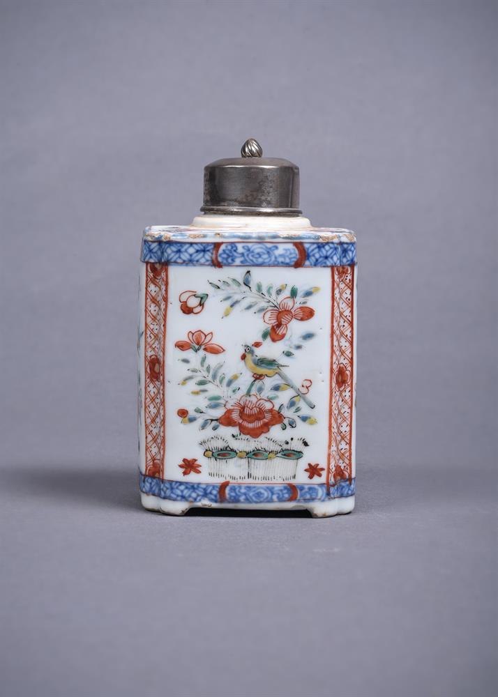 A Chinese Dutch decorated tea caddy - Image 2 of 6