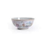 A large Chinese Export Famille Rose punch bowl