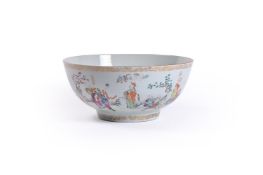 A large Chinese Export Famille Rose punch bowl