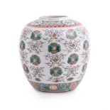 A Chinese Famille Verte jar