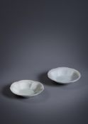 A pair of Chinese qingbai lobed bowls