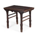 A Chinese lacquered wood alter table